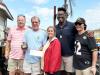 The mgt. staff at Coconuts Beach Bar & Grill with this year's winner of a Caribbean vacation to Turtle Cay: Jeff Hicks, winner Craig Rounds from upstate New York, Olivia Tracey, Josh White & Jeremy Jo